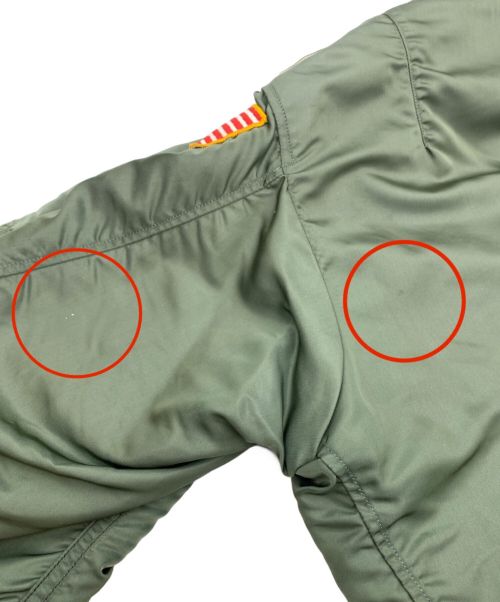 USAF（ユーエスエーエフ）USAF (ユーエスエーエフ) ALPHA (アルファ) 60'sL-2Bフライトジャケット カーキ サイズ:Mの古着・服飾アイテム