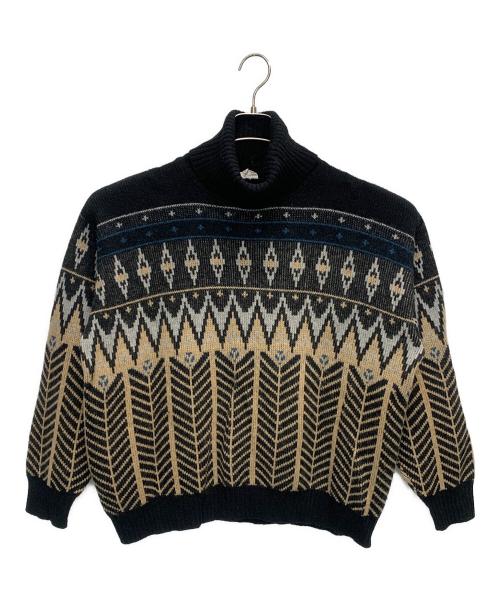 MAILLA PARTY（MAILLA PARTY）MAILLA PARTY (MAILLA PARTY) 80's タートルネックニット ブラック サイズ:Mの古着・服飾アイテム