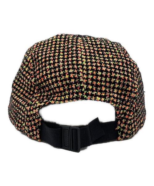 SUPREME（シュプリーム）SUPREME (シュプリーム) Boucle Houndstooth Camp CAP ブラックの古着・服飾アイテム