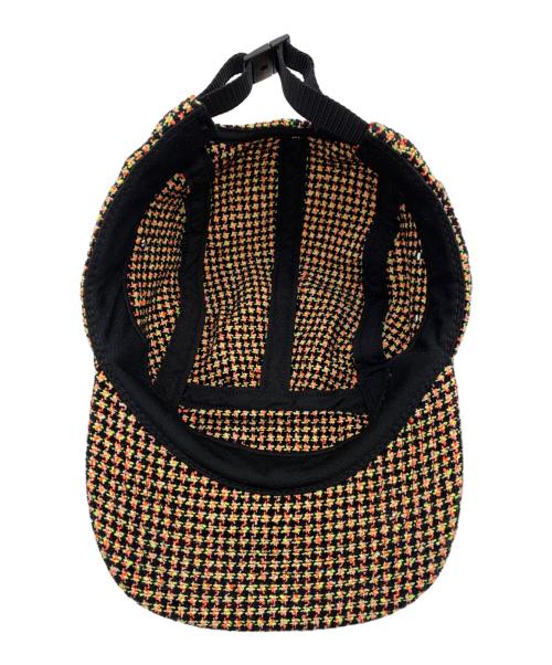 SUPREME（シュプリーム）SUPREME (シュプリーム) Boucle Houndstooth Camp CAP ブラックの古着・服飾アイテム