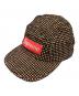 SUPREME（シュプリーム）の古着「Boucle Houndstooth Camp CAP」｜ブラック