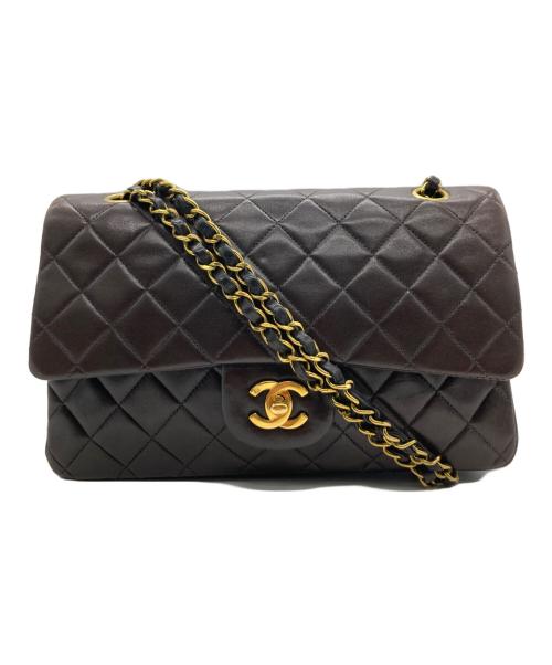 CHANEL（シャネル）CHANEL (シャネル) CHANEL（シャネル）チェーンショルダーバッグ　マトラッセ25 Wフラップ ブラウン サイズ:25の古着・服飾アイテム