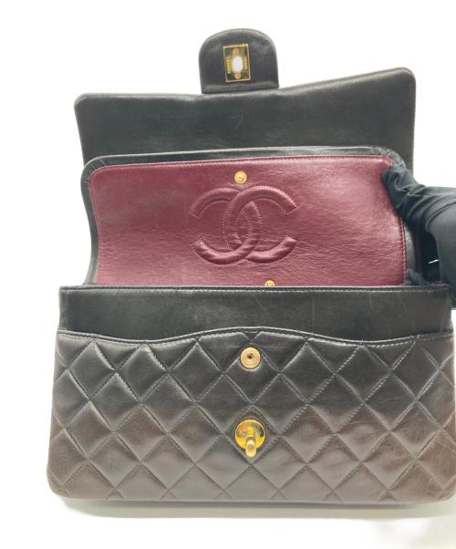 CHANEL（シャネル）CHANEL (シャネル) CHANEL（シャネル）チェーンショルダーバッグ　マトラッセ25 Wフラップ ブラウン サイズ:25の古着・服飾アイテム