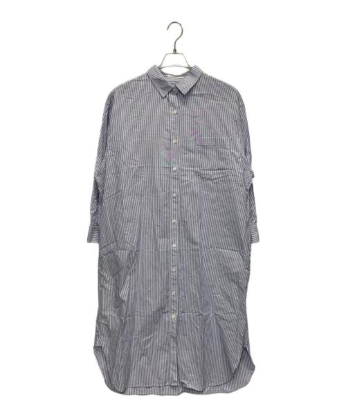 SLOW 23区（スロー23ク）SLOW 23区 (スロー23ク) シャツワンピース ブルー サイズ:46の古着・服飾アイテム