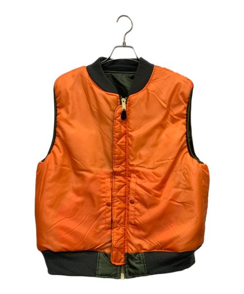 THRIFTY LOOK（スリフティールック）THRIFTY LOOK (スリフティールック) MA-1 BLACKPANTHER VEST グリーン サイズ:XLの古着・服飾アイテム