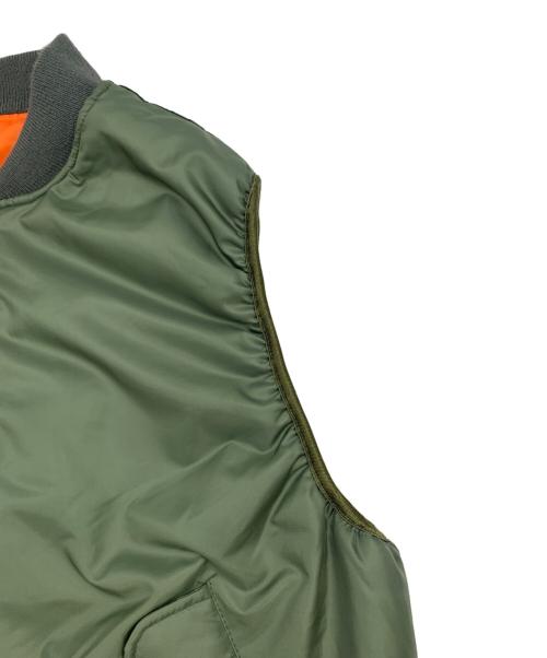 THRIFTY LOOK（スリフティールック）THRIFTY LOOK (スリフティールック) MA-1 BLACKPANTHER VEST グリーン サイズ:XLの古着・服飾アイテム