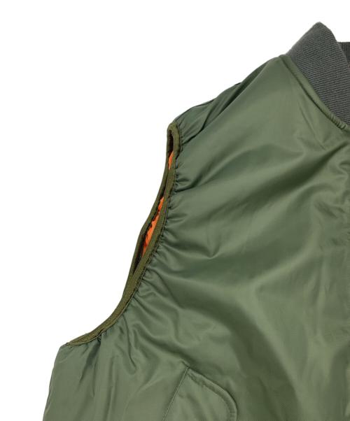 THRIFTY LOOK（スリフティールック）THRIFTY LOOK (スリフティールック) MA-1 BLACKPANTHER VEST グリーン サイズ:XLの古着・服飾アイテム