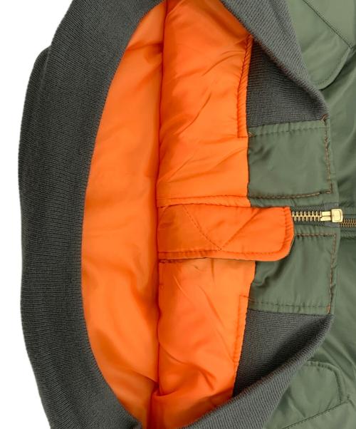 THRIFTY LOOK（スリフティールック）THRIFTY LOOK (スリフティールック) MA-1 BLACKPANTHER VEST グリーン サイズ:XLの古着・服飾アイテム