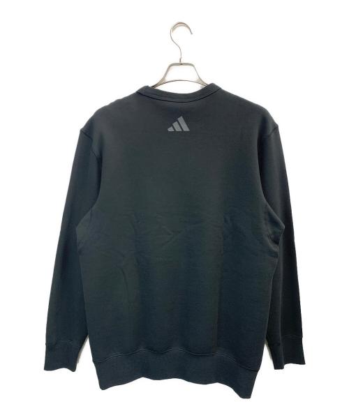 adidas（アディダス）adidas (アディダス) オールブラックス 23/24 ライフスタイル スウェットトップ ブラック サイズ:Mの古着・服飾アイテム