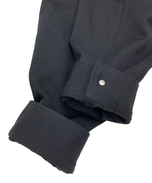 ATON（エイトン）ATON (エイトン) ウールデニムCPOジャケット ブラック サイズ:2の古着・服飾アイテム