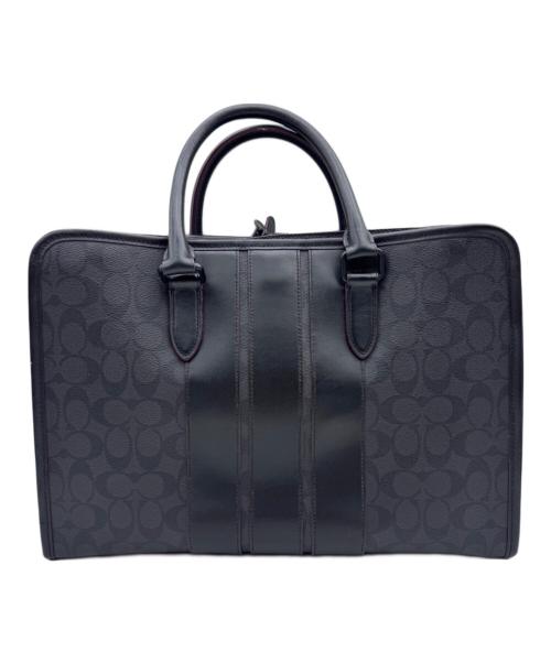 COACH（コーチ）COACH (コーチ) シグネチャー ブリーフケース ブラックの古着・服飾アイテム