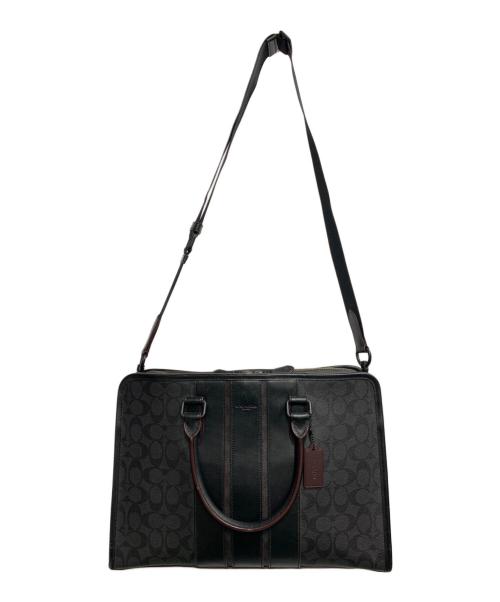 COACH（コーチ）COACH (コーチ) シグネチャー ブリーフケース ブラックの古着・服飾アイテム