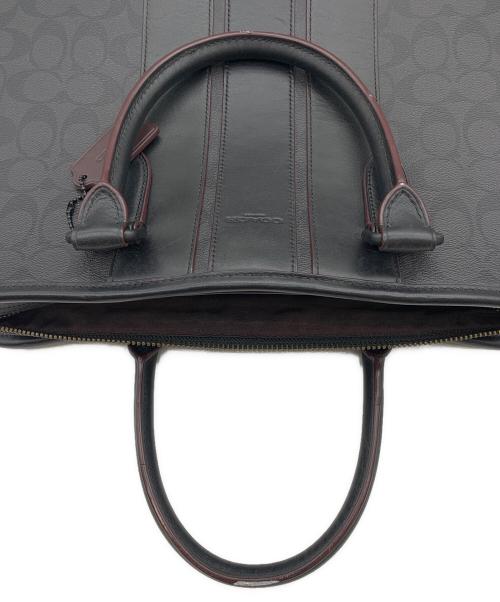 COACH（コーチ）COACH (コーチ) シグネチャー ブリーフケース ブラックの古着・服飾アイテム