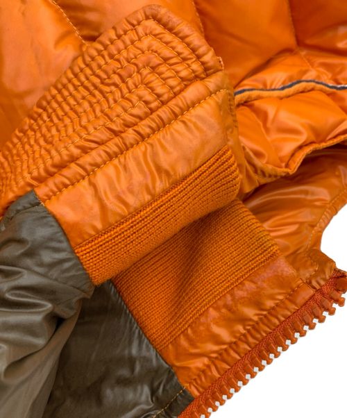 MONCLER（モンクレール）MONCLER (モンクレール) ダウンジャケット AUBERT オレンジの古着・服飾アイテム
