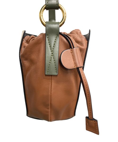 MARNI（マルニ）MARNI (マルニ) ショルダーバッグ ガゼット ベージュ×ブラウンの古着・服飾アイテム