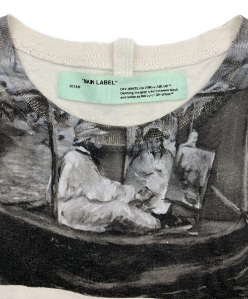 OFFWHITE（オフホワイト）OFFWHITE (オフホワイト) ニュースペーパーS/SスリムTシャツ ホワイト サイズ:Lの古着・服飾アイテム