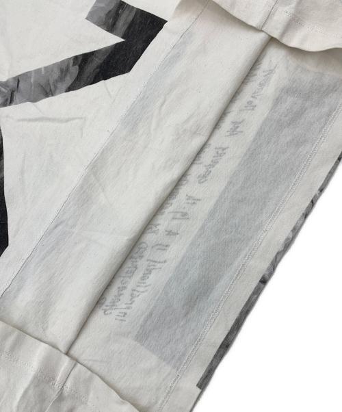 OFFWHITE（オフホワイト）OFFWHITE (オフホワイト) ニュースペーパーS/SスリムTシャツ ホワイト サイズ:Lの古着・服飾アイテム