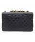 CHANEL (シャネル) チェーンショルダーバッグ マトラッセ35 ブラック：340000円