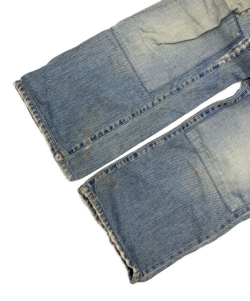 DOLCE & GABBANA（ドルチェ＆ガッバーナ）DOLCE & GABBANA (ドルチェ＆ガッバーナ) 00sバックペイントダメージデニムパンツ ブルー サイズ:W29の古着・服飾アイテム