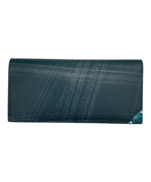 LANVIN en Bleu（ランバンオンブルー）LANVIN en Bleu (ランバンオンブルー) 長財布 グリーンの古着・服飾アイテム