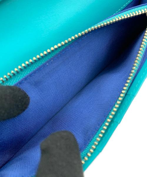 LANVIN en Bleu（ランバンオンブルー）LANVIN en Bleu (ランバンオンブルー) 長財布 グリーンの古着・服飾アイテム