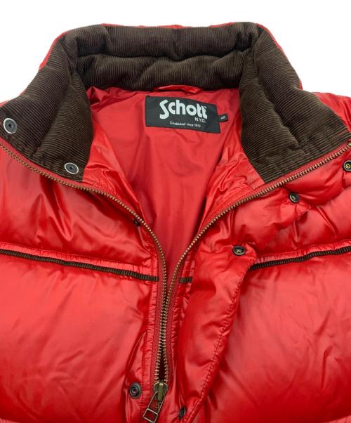 Schott（ショット）Schott (ショット) ダウンジャケット レッド サイズ:40の古着・服飾アイテム