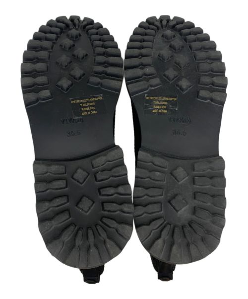 VIVAIA（ビバイア）VIVAIA (ビバイア) レースアップブーツ ブラック サイズ:35.5の古着・服飾アイテム