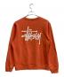 stussy (ステューシー) ロゴプリントスウェット オレンジ サイズ:M：8000円