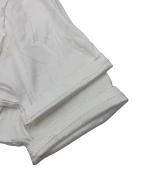 Maison MIHARA YASUHIRO（メゾン ミハラ ヤスヒロ）Maison MIHARA YASUHIRO (メゾン ミハラ ヤスヒロ) ダメージ加工レイヤードカットソー ホワイト サイズ:44の古着・服飾アイテム