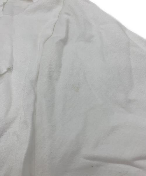 Maison MIHARA YASUHIRO（メゾン ミハラ ヤスヒロ）Maison MIHARA YASUHIRO (メゾン ミハラ ヤスヒロ) ダメージ加工レイヤードカットソー ホワイト サイズ:44の古着・服飾アイテム