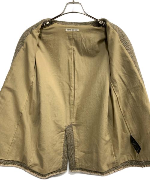 R'IAM PLAGE（リアム プラージュ）R'IAM PLAGE (リアム プラージュ) ダブルジャケット カーキ サイズ:36の古着・服飾アイテム