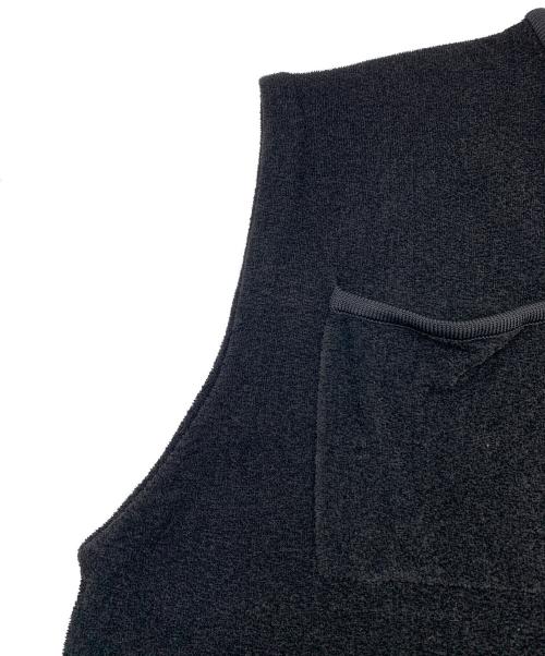 BALLSEY（ボールジィ）BALLSEY (ボールジィ) ベルベット4ポケットジレ ブラック サイズ:Sの古着・服飾アイテム