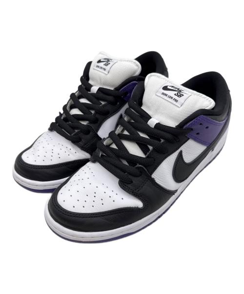 NIKE SB（ナイキエスビー）NIKE SB (ナイキエスビー) DUNK LOW PRO COURT PURPLE (ダンクロー プロ コートパープル) ブラック×パープル サイズ:28cmの古着・服飾アイテム