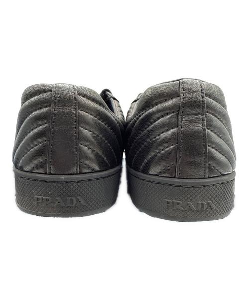 PRADA（プラダ）PRADA (プラダ) ナッパレザースニーカー ブラック サイズ:36の古着・服飾アイテム