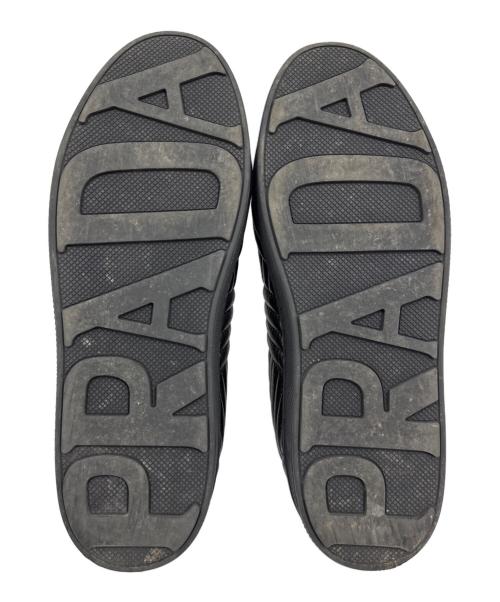 PRADA（プラダ）PRADA (プラダ) ナッパレザースニーカー ブラック サイズ:36の古着・服飾アイテム
