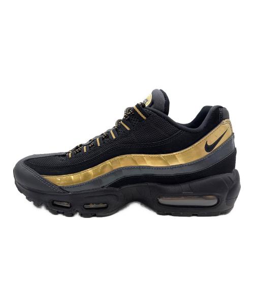 NIKE（ナイキ）NIKE (ナイキ) AIR MAX95 PREMIUM スニーカー ブラック×ゴールド サイズ:26cmの古着・服飾アイテム