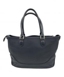 PELLE MORBIDA（ペッレモルビダ）の古着「レザートートバッグ」｜ブラック