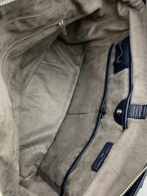 PELLE MORBIDA（ペッレモルビダ）PELLE MORBIDA (ペッレモルビダ) レザートートバッグ ブラックの古着・服飾アイテム