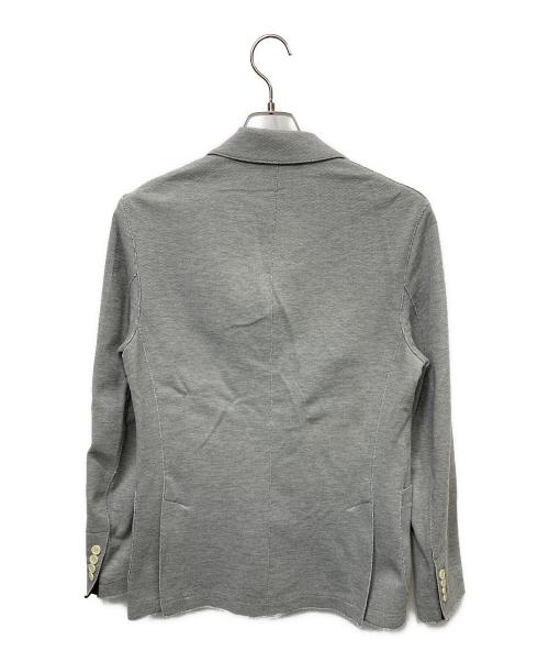 eleventy（イレブンティ）eleventy (イレブンティ) コットンジャージピークドラベルダブルジャケット グレー サイズ:46の古着・服飾アイテム