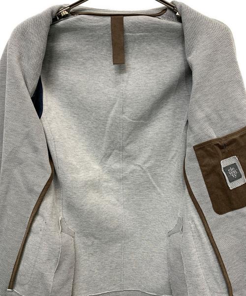 eleventy（イレブンティ）eleventy (イレブンティ) コットンジャージピークドラベルダブルジャケット グレー サイズ:46の古着・服飾アイテム