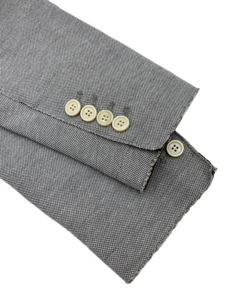 eleventy（イレブンティ）eleventy (イレブンティ) コットンジャージピークドラベルダブルジャケット グレー サイズ:46の古着・服飾アイテム