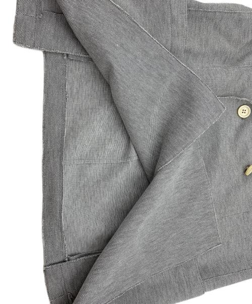 eleventy（イレブンティ）eleventy (イレブンティ) コットンジャージピークドラベルダブルジャケット グレー サイズ:46の古着・服飾アイテム