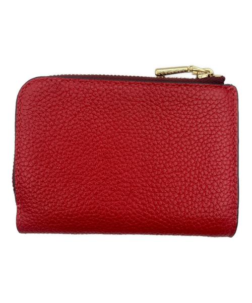 Kate Spade（ケイトスペード）Kate Spade (ケイトスペード) アヴァ カラーブロックド ジップ バイフォールド ウォレット バーガンディーの古着・服飾アイテム