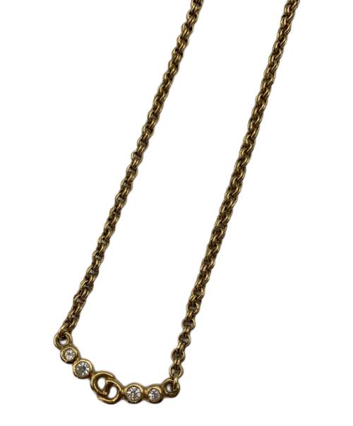 Christian Dior（クリスチャン ディオール）Christian Dior (クリスチャン ディオール) CDロゴネックレス ゴールドカラー ゴールドの古着・服飾アイテム
