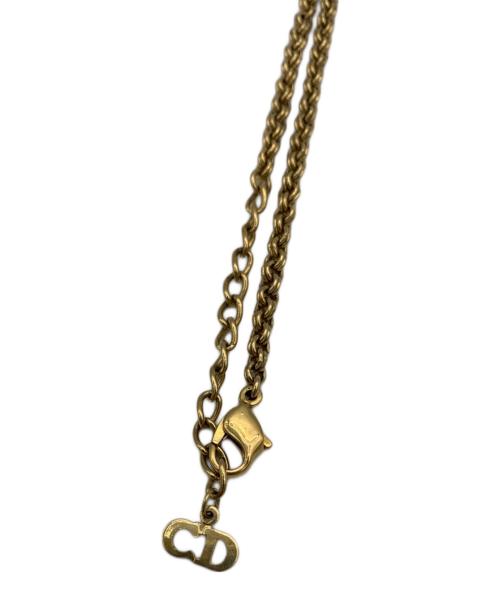 Christian Dior（クリスチャン ディオール）Christian Dior (クリスチャン ディオール) CDロゴネックレス ゴールドカラー ゴールドの古着・服飾アイテム