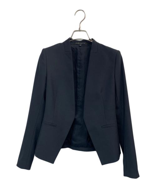 theory（セオリー）theory (セオリー) ノーカラージャケット ネイビー サイズ:00の古着・服飾アイテム