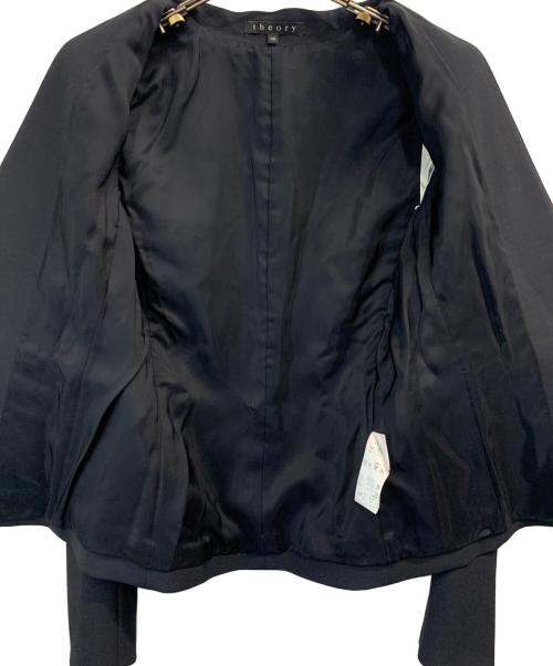 theory（セオリー）theory (セオリー) ノーカラージャケット ネイビー サイズ:00の古着・服飾アイテム