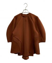 UN3D.（アンスリード）の古着「ボリュームスリーブカットソー」｜ブラウン