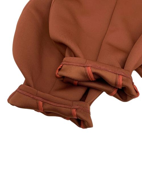 UN3D.（アンスリード）UN3D. (アンスリード) ボリュームスリーブカットソー ブラウン サイズ:36の古着・服飾アイテム