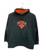 NIKEナイキ）の古着「プルオーバーパーカー」｜ブラック×オレンジ